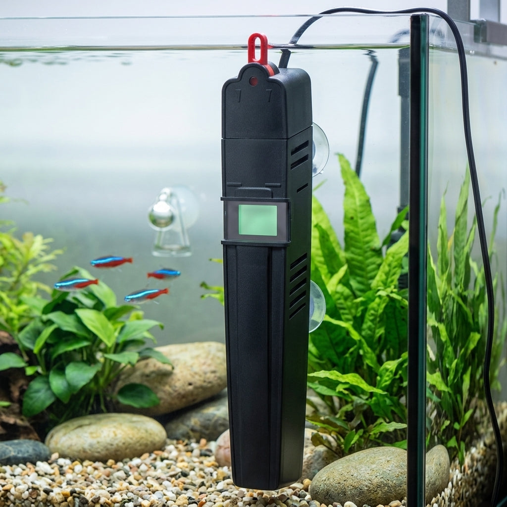 35.5cm Electronic Aquarium Heater 200W for up to 250L Tanks
