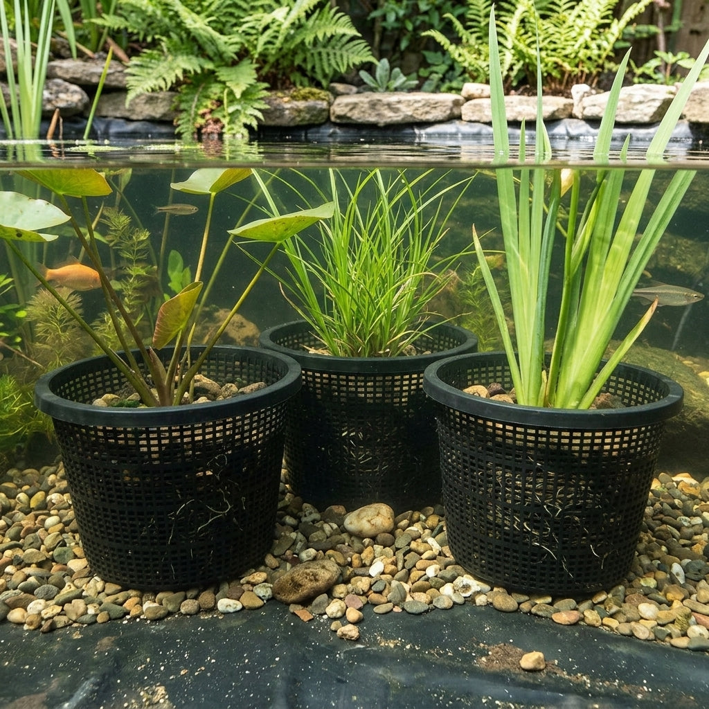20 x 13cm Medium Round Planting Baskets – Pack of 3