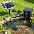 Solar Pond Filter System with 12mm Filter and Solar Pump Combo
