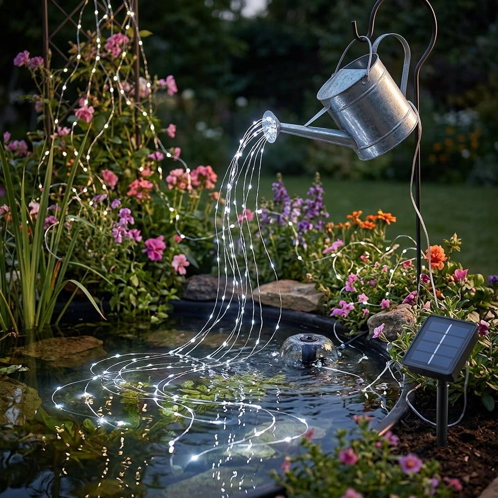 32m MultiStrand Solar String Lights – 300 LEDs, White