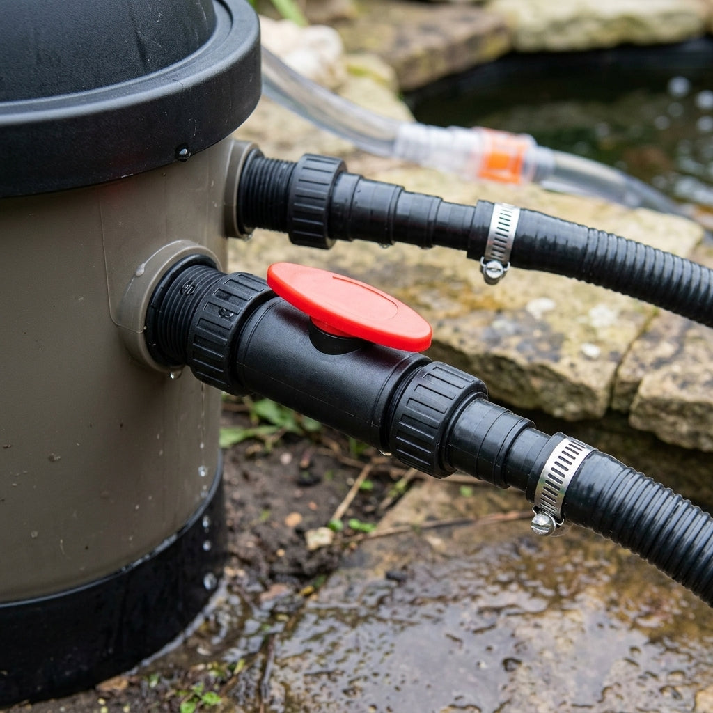 19.5cm Tap Outlet & Hosetail Fittings Set for 8000-20000 Pond Filters