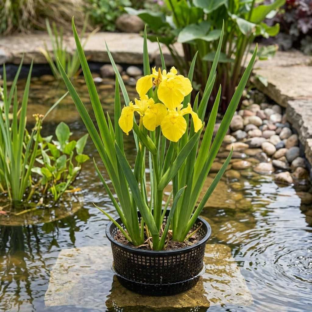 Double Yellow Flag Iris, 3L pot, 80-100cm height