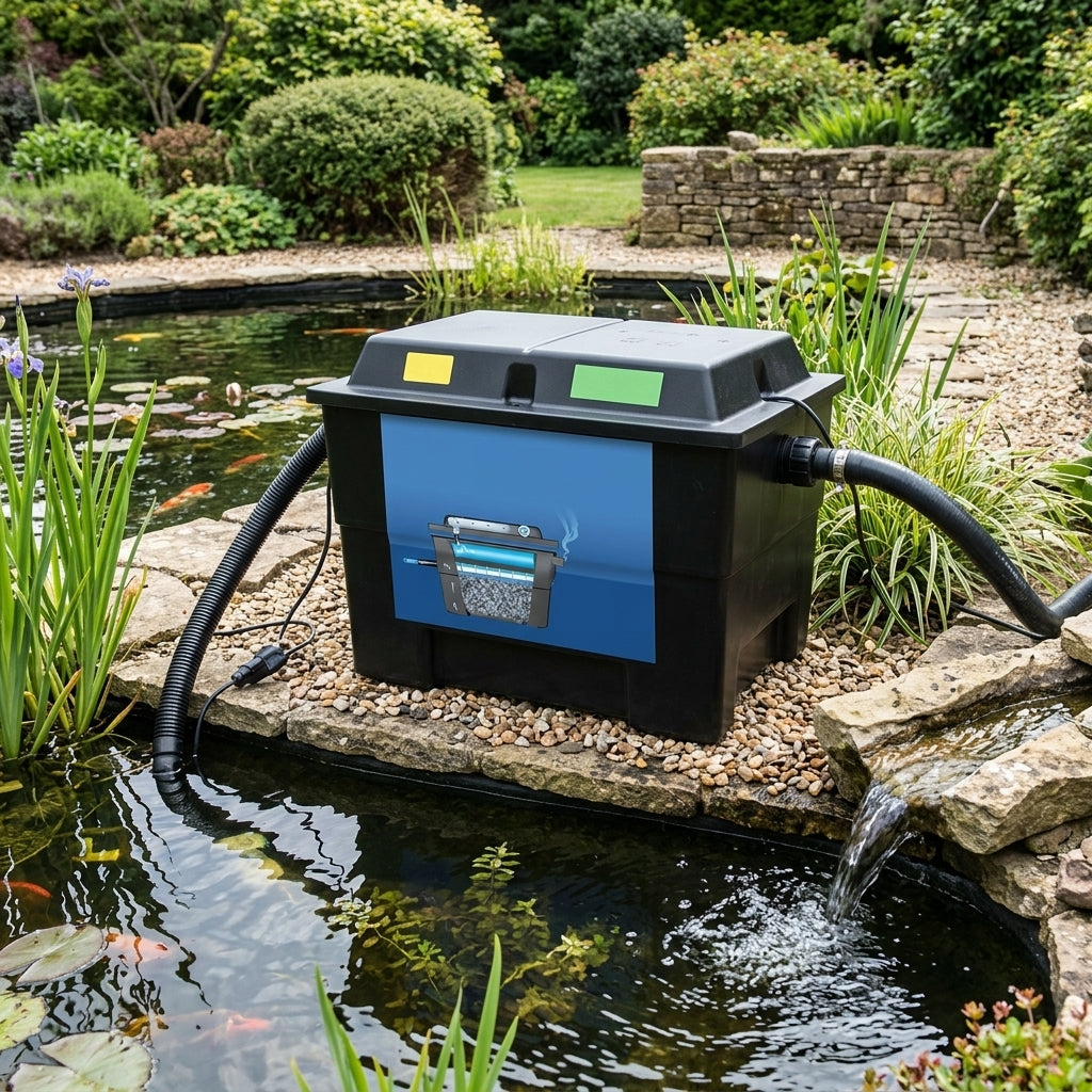 60000 Litre Gravity Pond Filter with 80W UVC for Large Ponds