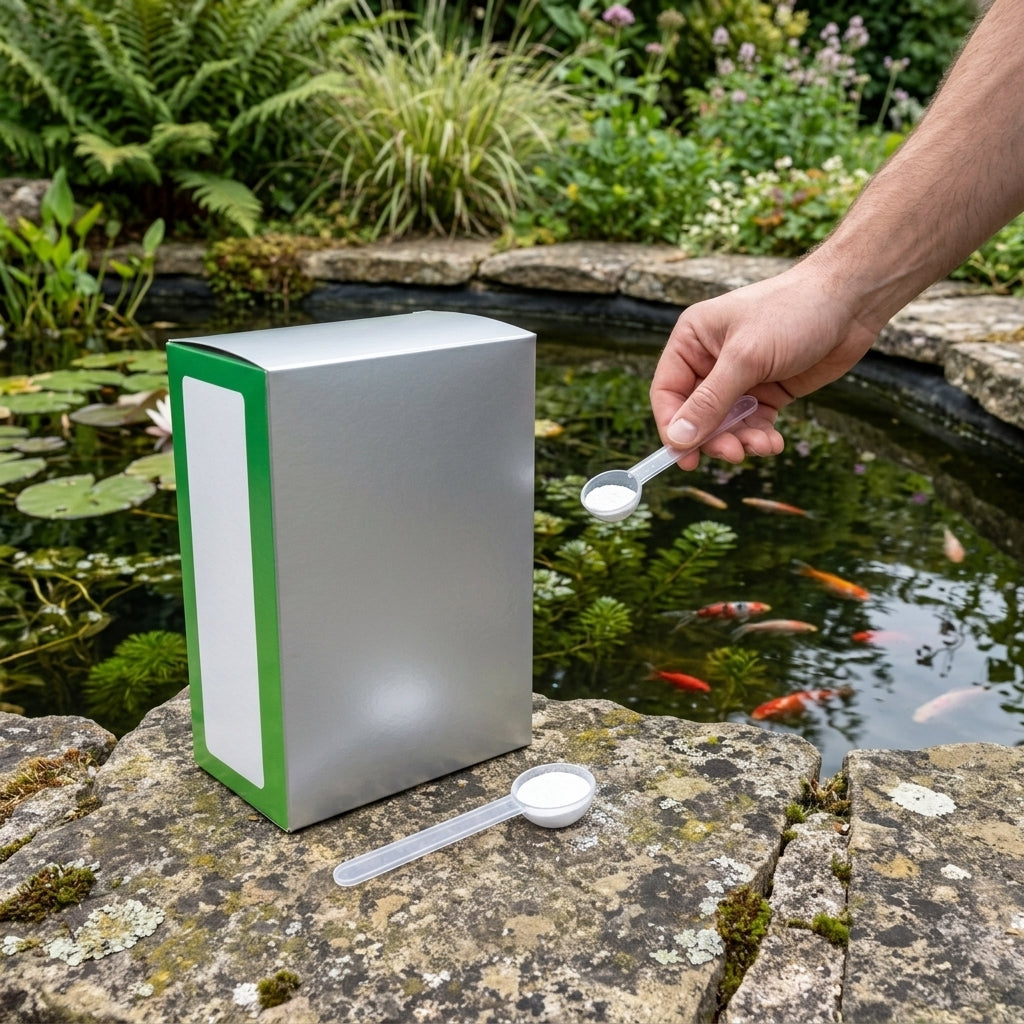 Pond water balance treatment 1,557g blanketweed control