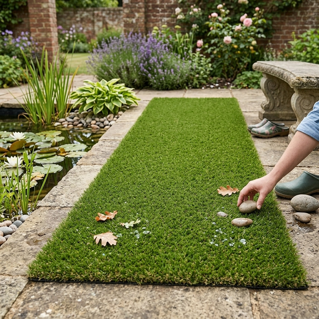 4m x 1m Artificial Grass Roll 30mm Pile