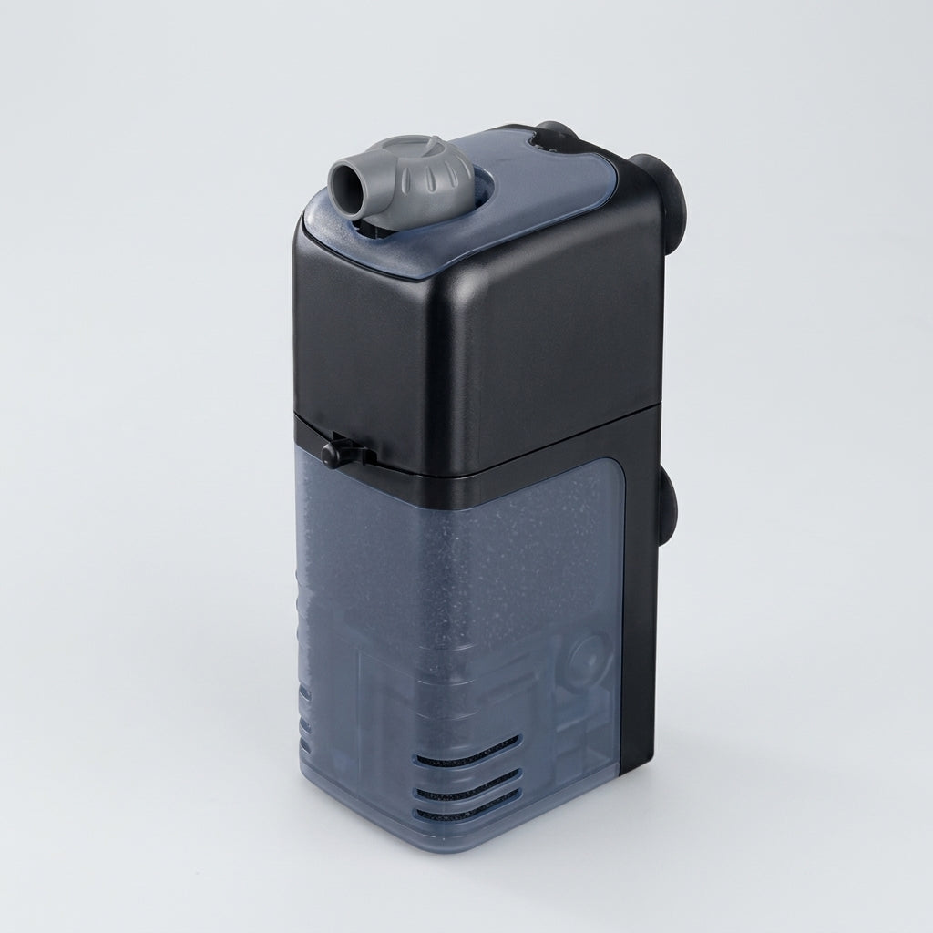 13x5x6cm Internal Aquarium Filter with Dual Media, 200lph Capacity (view 2)