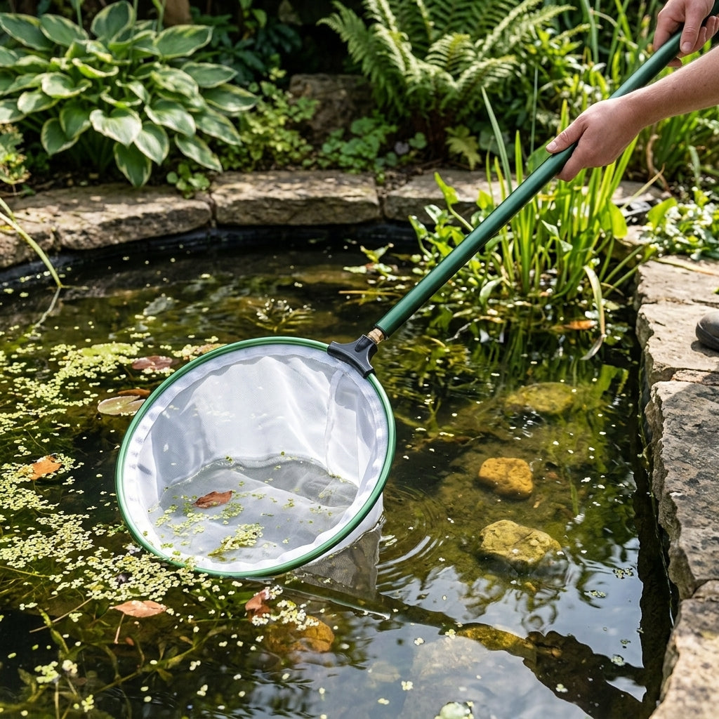 30cm Skimmer Net Head with Fine Mesh for Pond Debris Removal