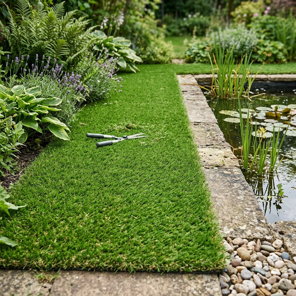 2m x 4m artificial grass with 38mm pile for gardens