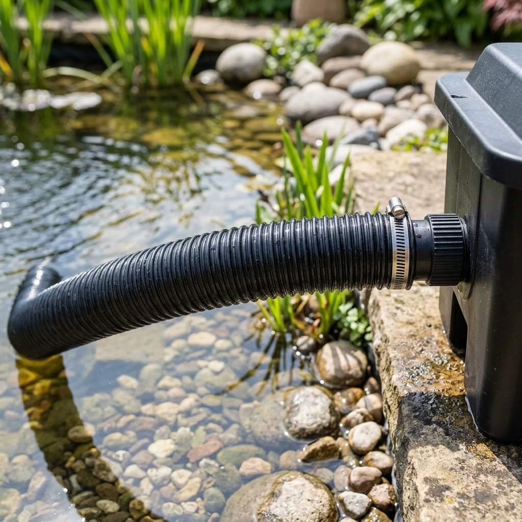 Hose Extension Piece and Clip for 6000 Gravity Pond Filter