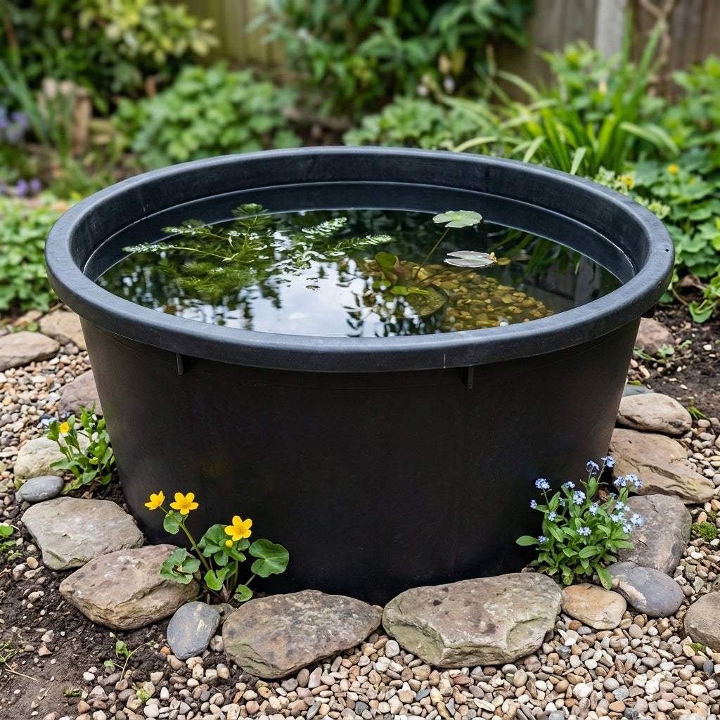 54cm Deep Round Reservoir, 230L Capacity, Recycled Plastic
