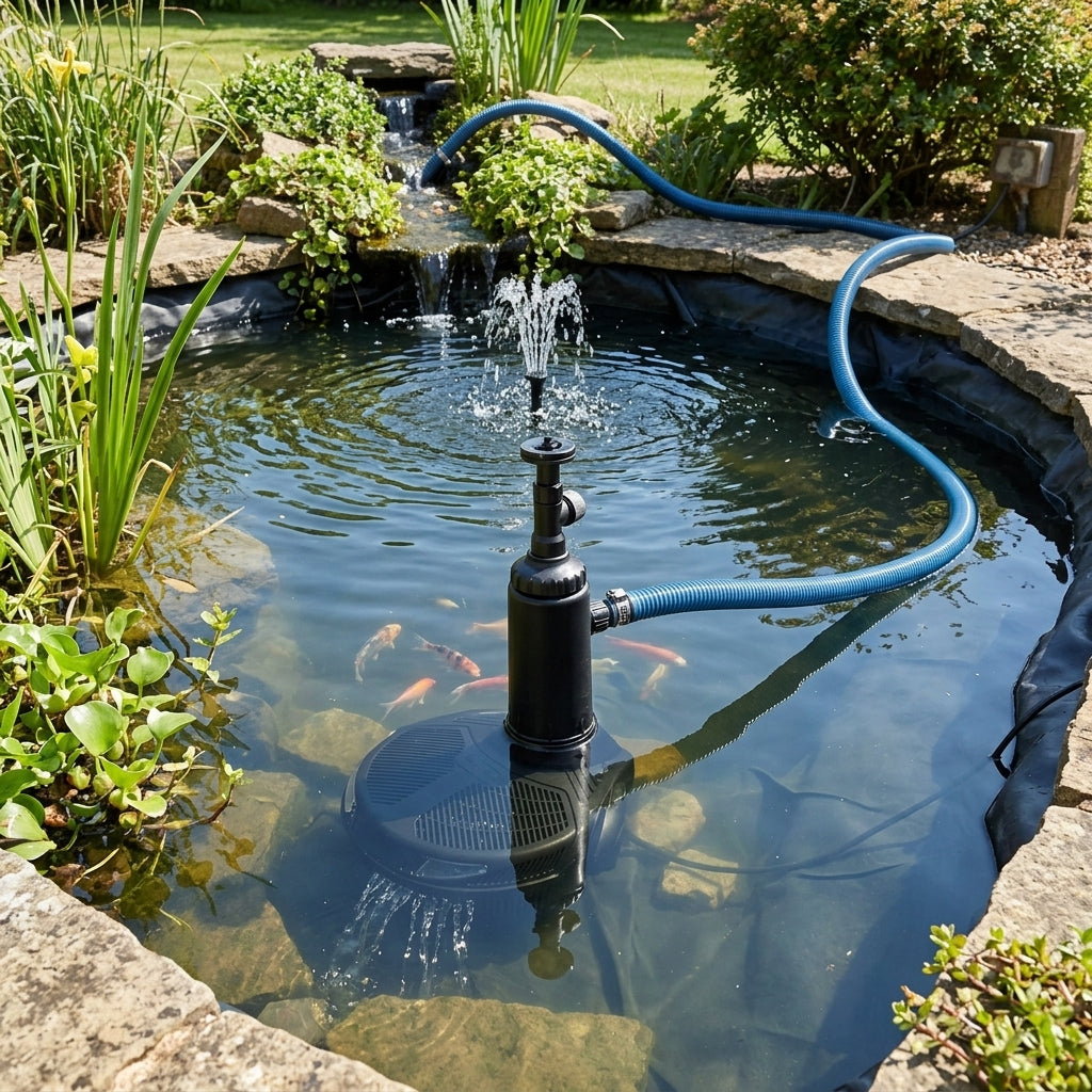 6m x 5m Pond Kit with All-in-One Pump and Underlay, 1,321 Gallon Volume