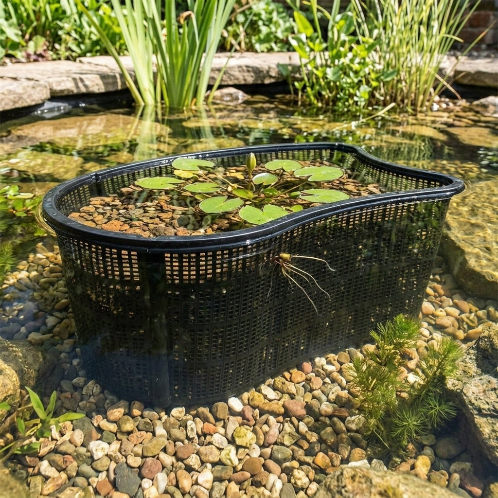 40 x 24 x 15cm Wide Kidney Shape Pond Planting Basket