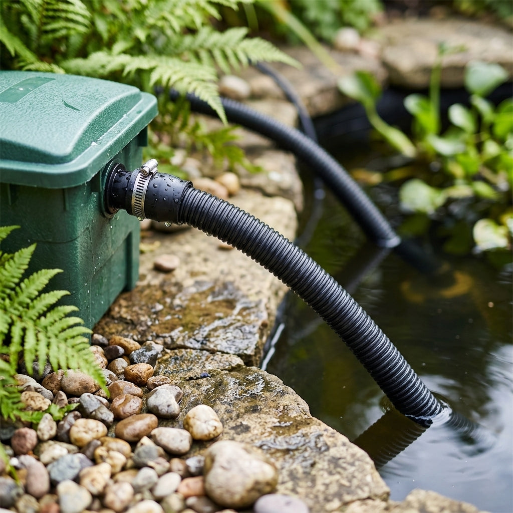12mm Flexible Pond Hose – 5m Length, Black PVC