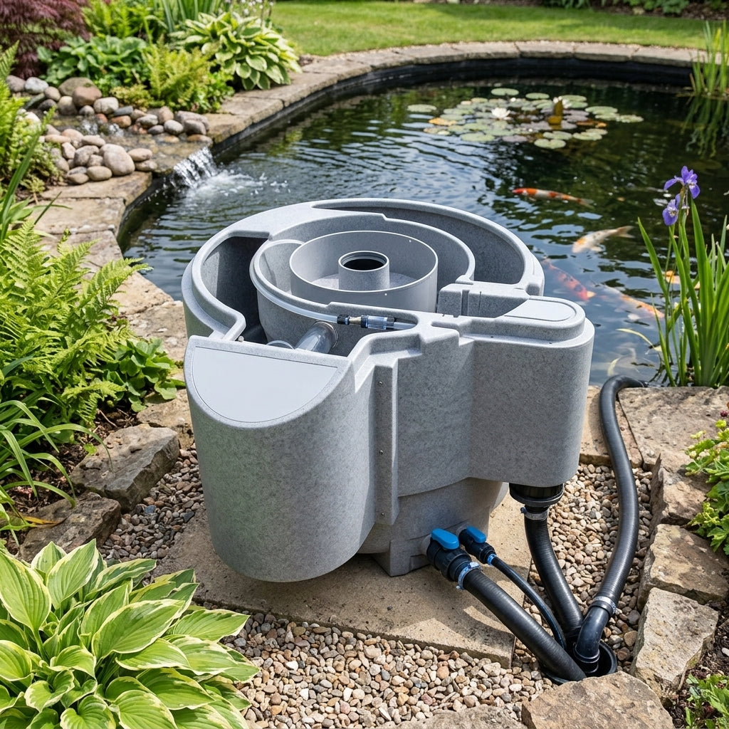 126x111x85cm Pond Filter for Koi Ponds, 18,000L Capacity