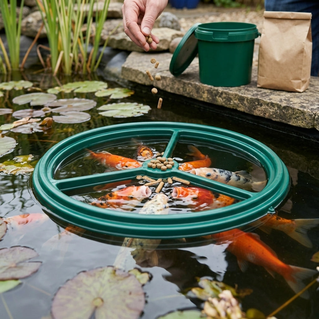 22cm Floating Fish Feeding Ring for Ponds