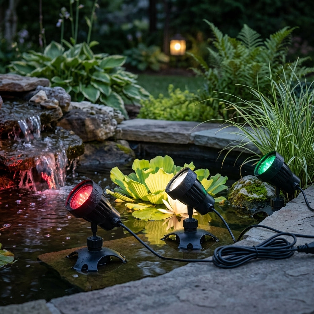 LED Trio Pond Light Set – Replacement Lights Only, No Transformer