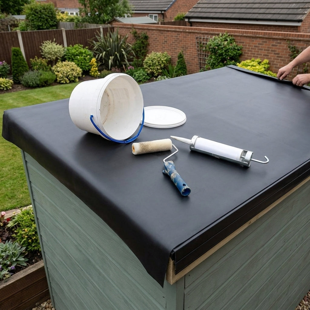 14ft x 8ft Shed Rubber Roofing Kit – EPDM Single Sheet, 0.8mm