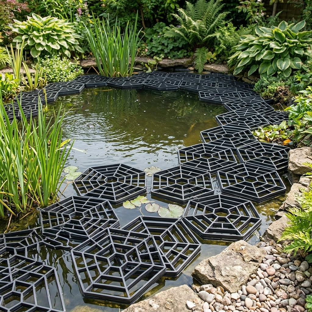 31cm x 27cm Floating Pond Protector Rings - 30 Pack Perimeter Set