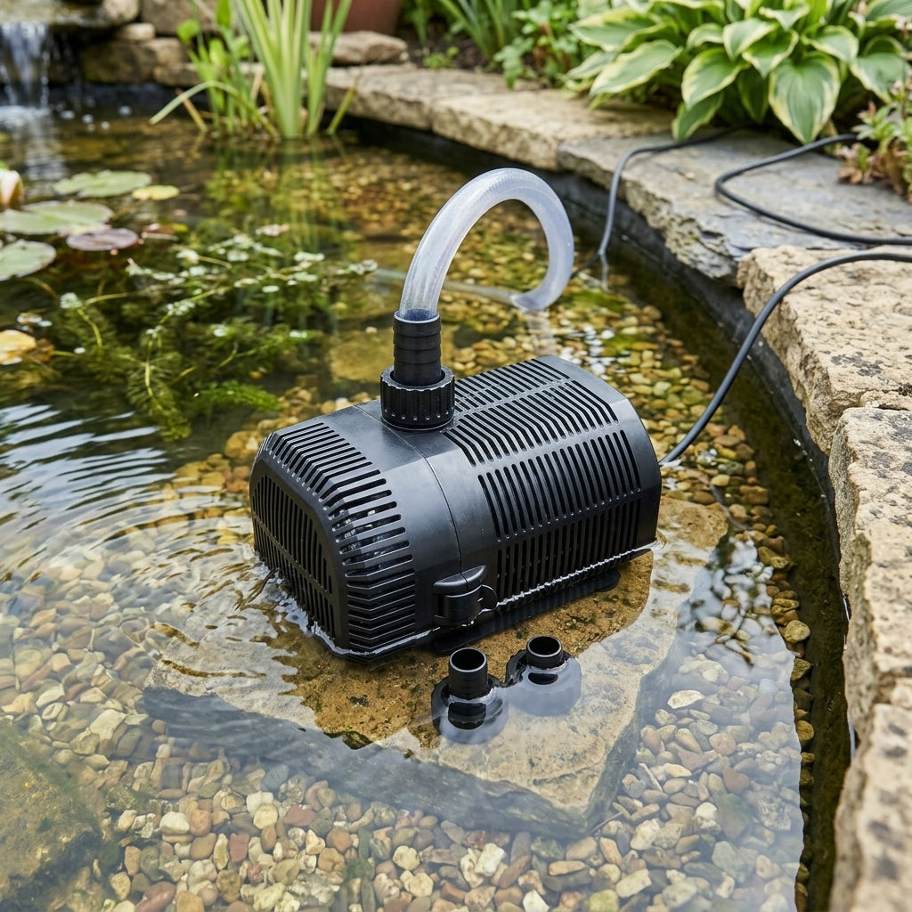 3000 LPH Filter Pump 220-240V with 10m Cable, 4mm Solids Handling