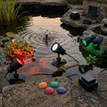 Triple LED Pond Lights Set 53mm with 12V Transformer and Colour Discs