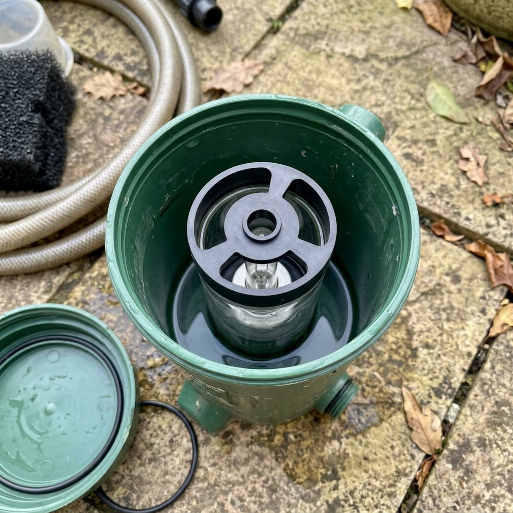 Replacement Black Rubber Stop for Pressurised Pond Filter Quartz Sleeve