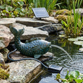 27cm Koi Fish Spitter Ornament with Solar 250lph Pump Kit