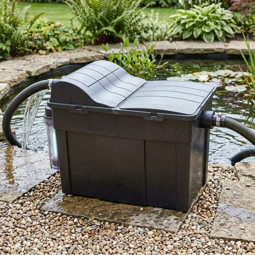 56x38x44cm Gravity Filter with 18W UVC for Ponds up to 12,000L