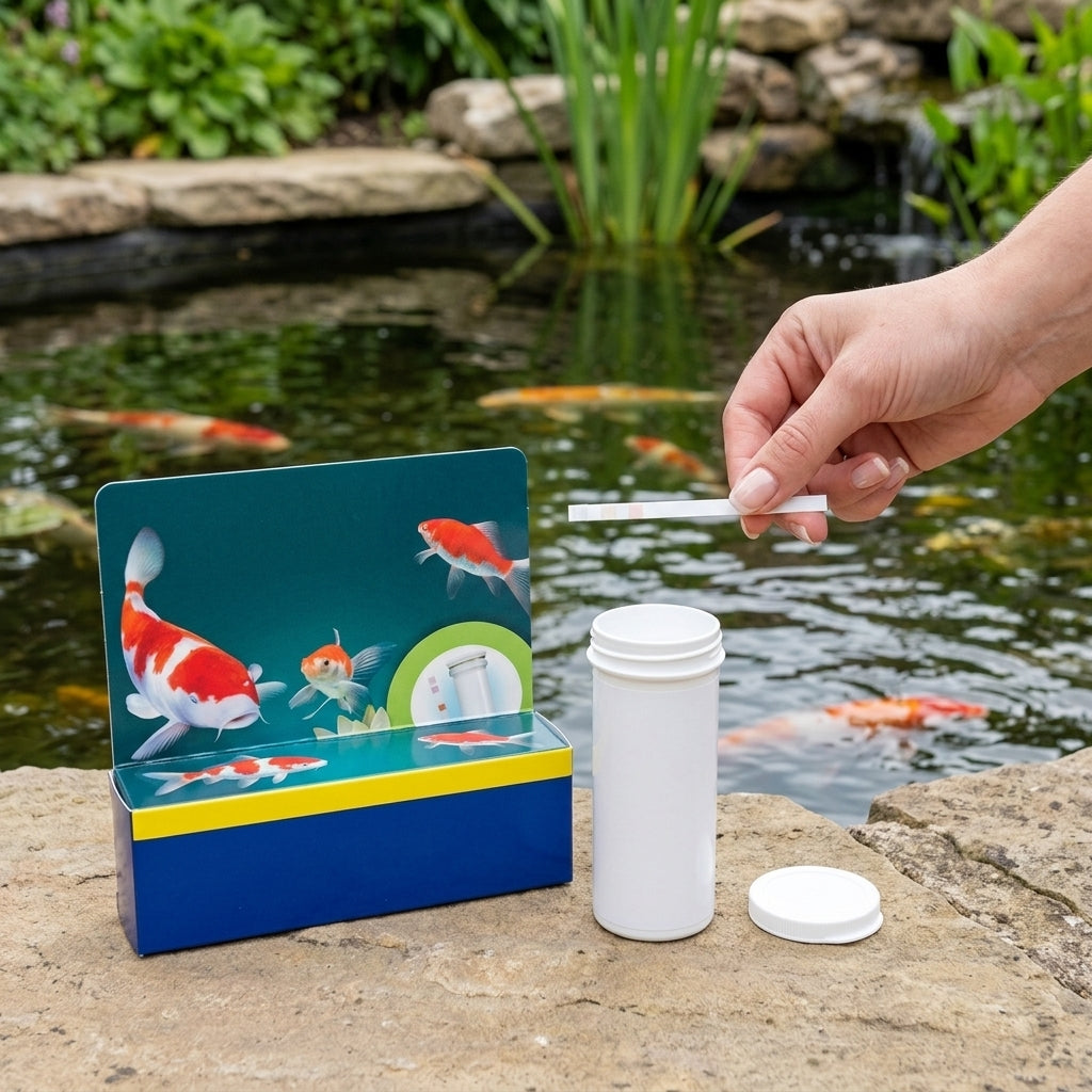 7-in-1 Pond Water Test Kit for pH, Hardness, Nitrite, Nitrate, Chlorine