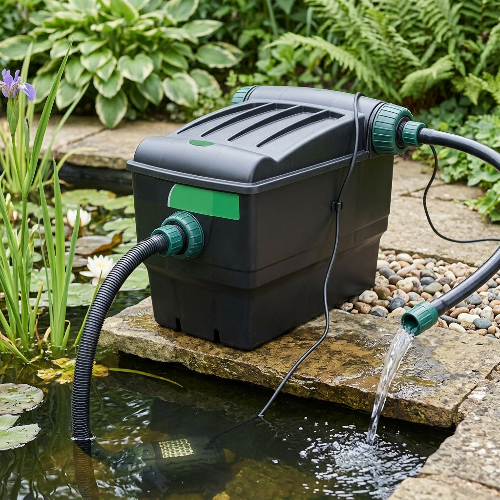 37×24×32cm box pond filter 5w UVC integrated
