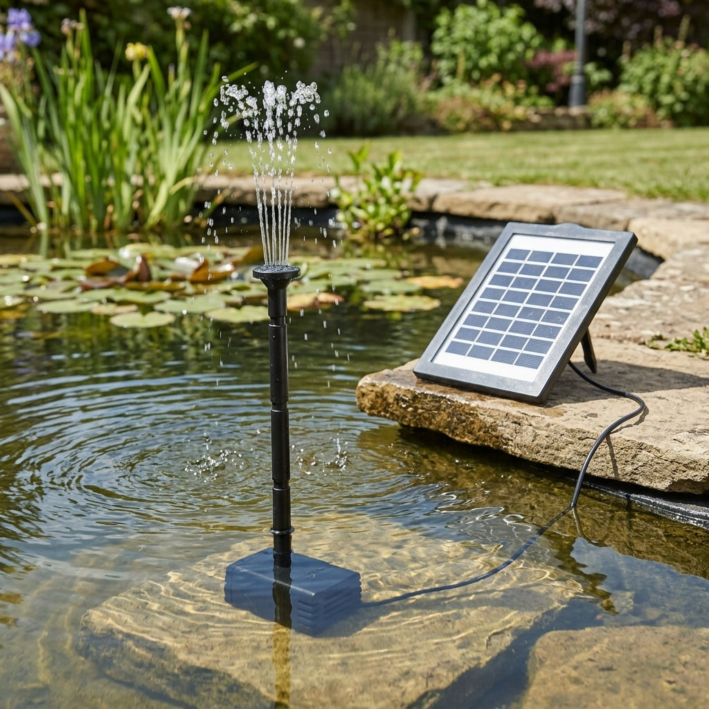 Solar Fountain Pump 8V 2W with 60cm Fountain Height