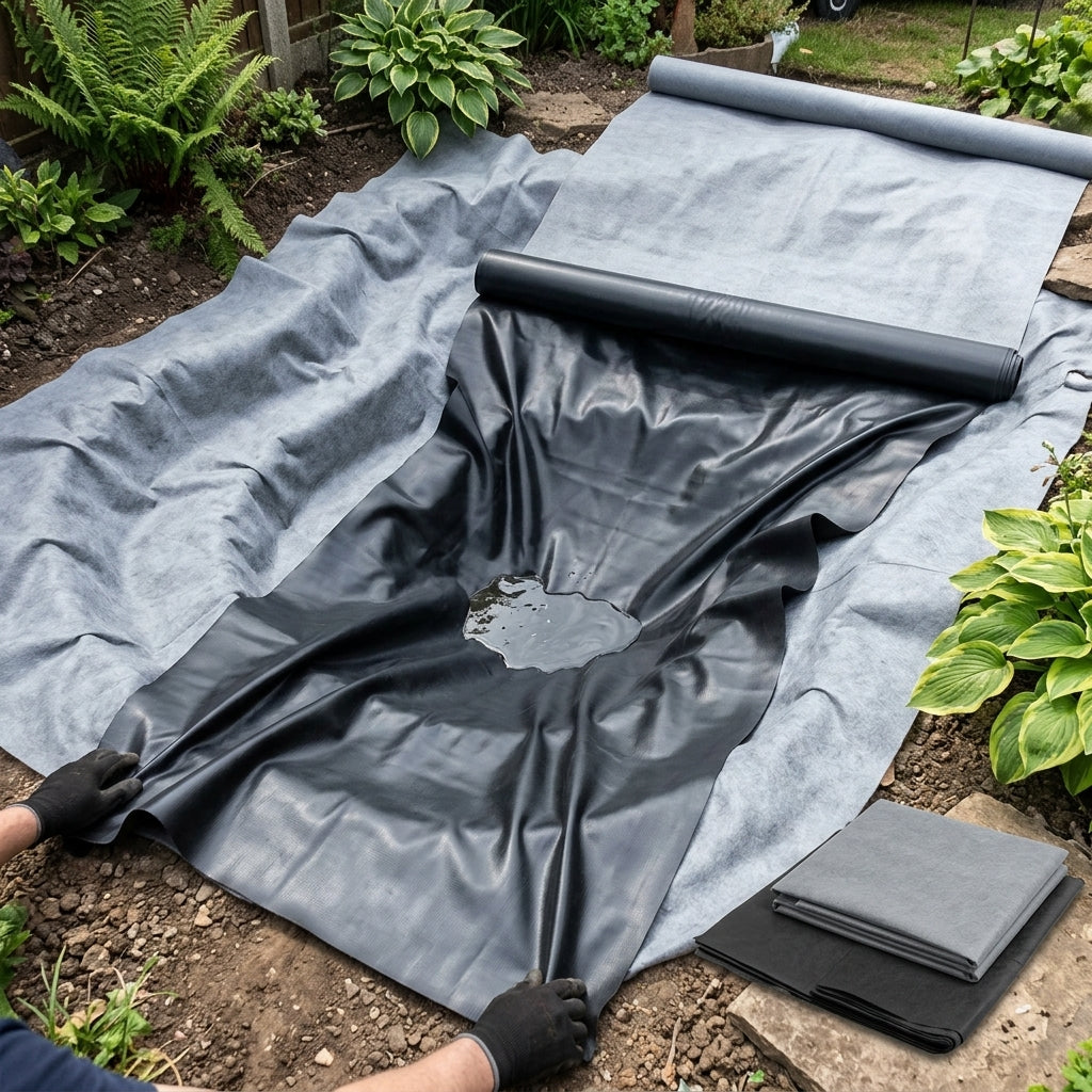 5m x 5m Pond Liner with 40 Year Guarantee and Underlay Included