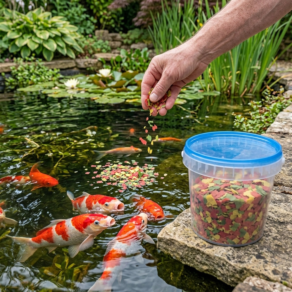 120g Pond Flake Fish Food - Spirulina & Vitamin C