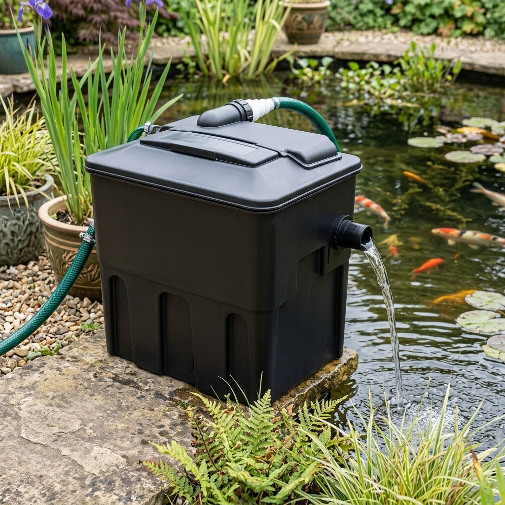 38.5x30x40.5cm Pond Filter Box for Ponds up to 5,000 Litres