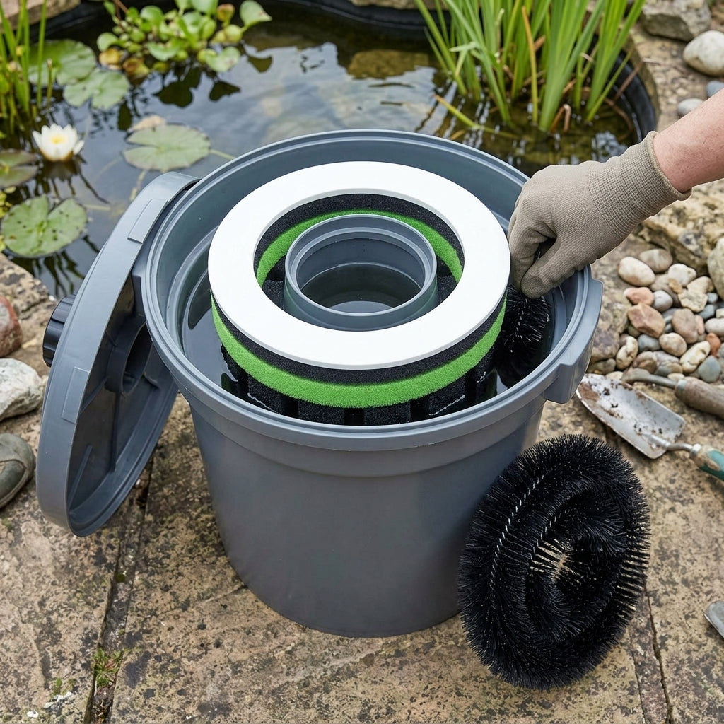 Service Set for 30000 & 45000 Pond Filter – Foam, Piston Ring & Brush