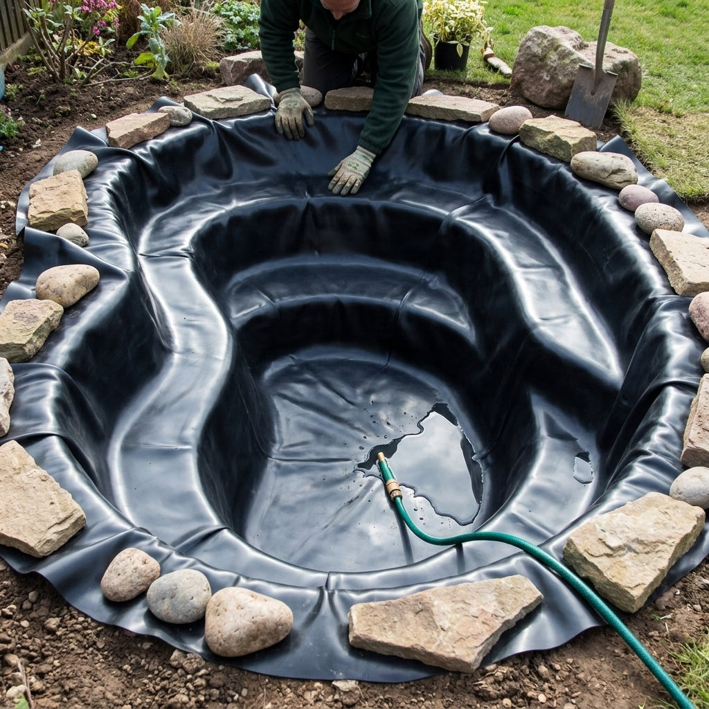 Flexible Pond Liner 15 Year Guarantee – Sizes 2m x 2m to 50m x 40m