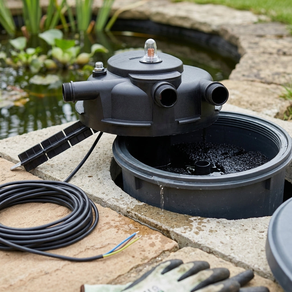 Replacement Lid with 11W UVC for 4500 Pond Filter – 5m Cable