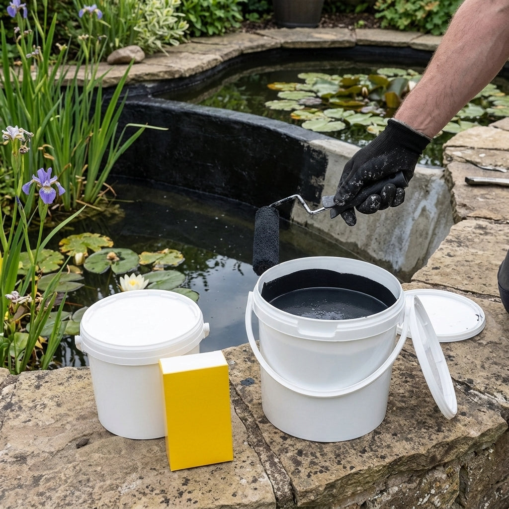 2.5 Litre Pond Paint Black – Water Based for Concrete & Fibreglass