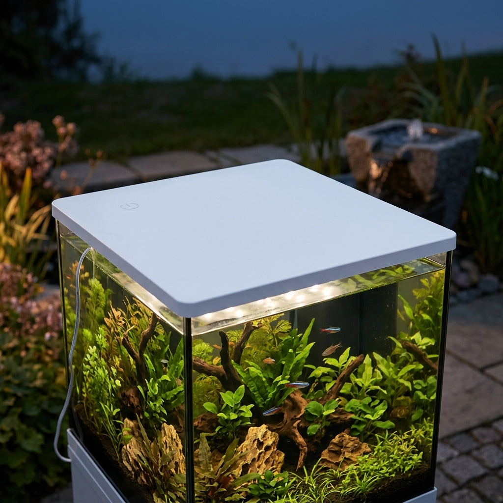 LED Light Hood for Qubiq 30 Aquarium, White