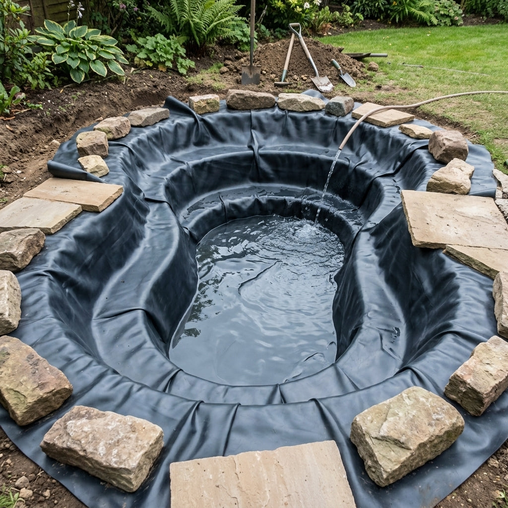 Butyl Pond Liner – Multiple Sizes from 2m x 2m to 8m x 3m