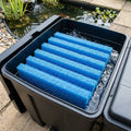 23cm x 20cm MultiChamber Filter Blue Foams Set of 4