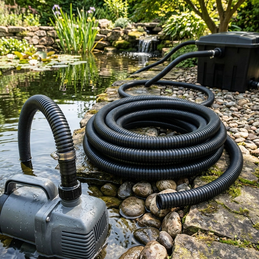 32mm Flexible Pond Hose – 1m+ Length, Smooth Bore, Kink-Resistant