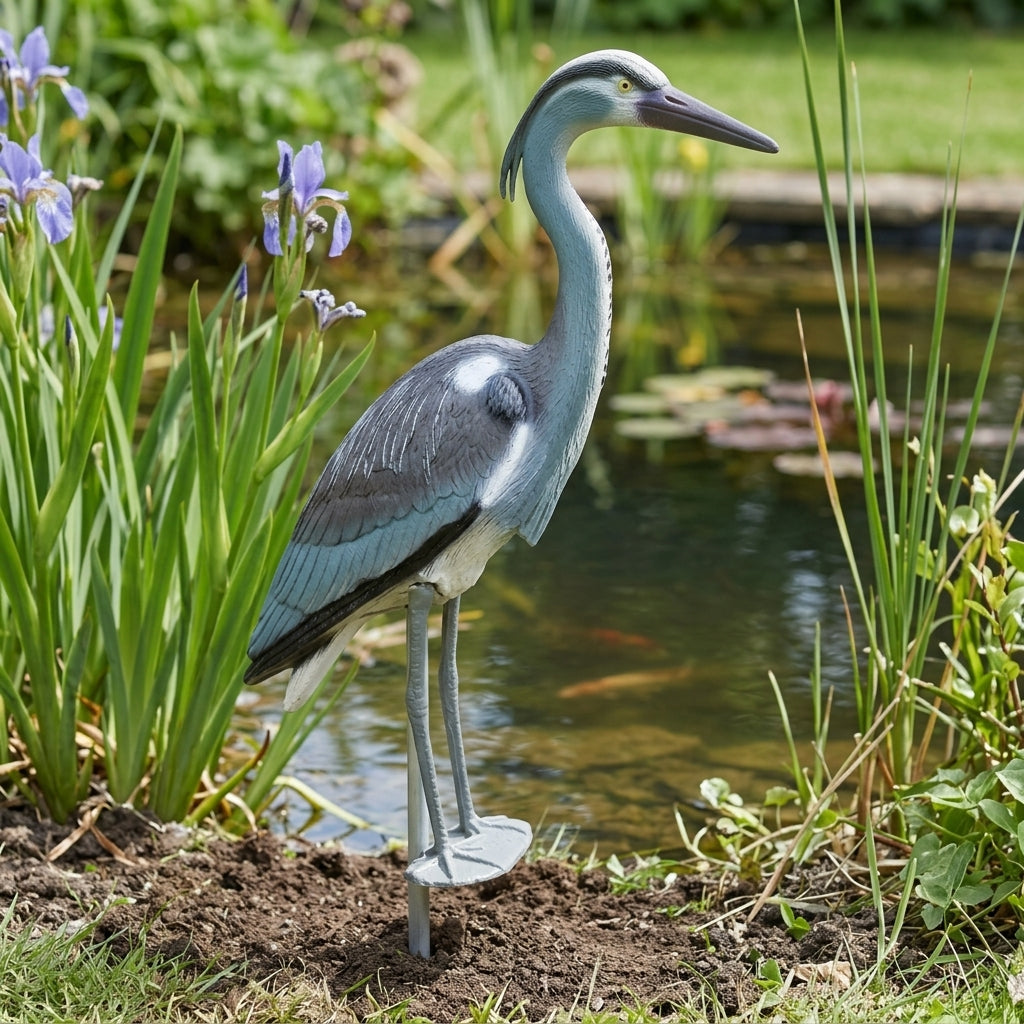 76cm Decoy Heron Pond Deterrent for Fish Protection