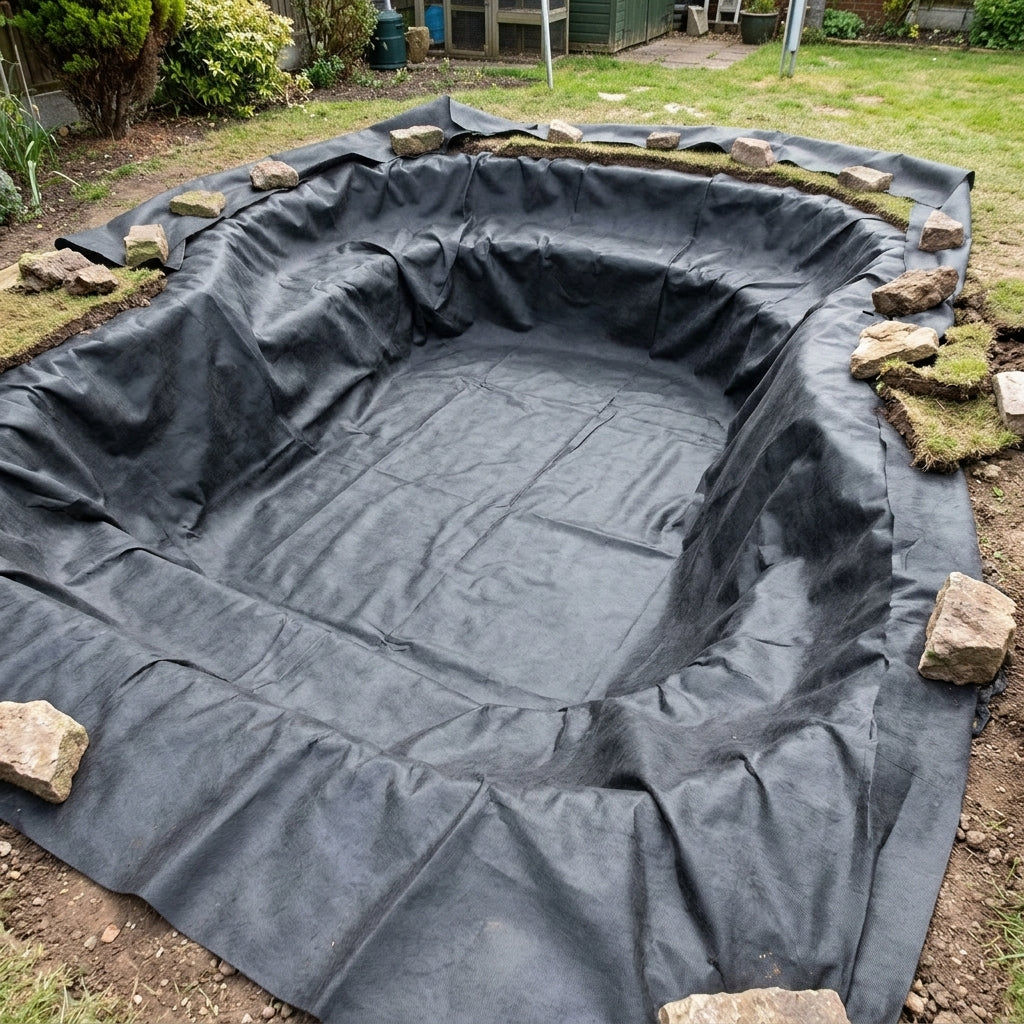 40m x 40m Pond Liner with 40 Year Underlay Guarantee