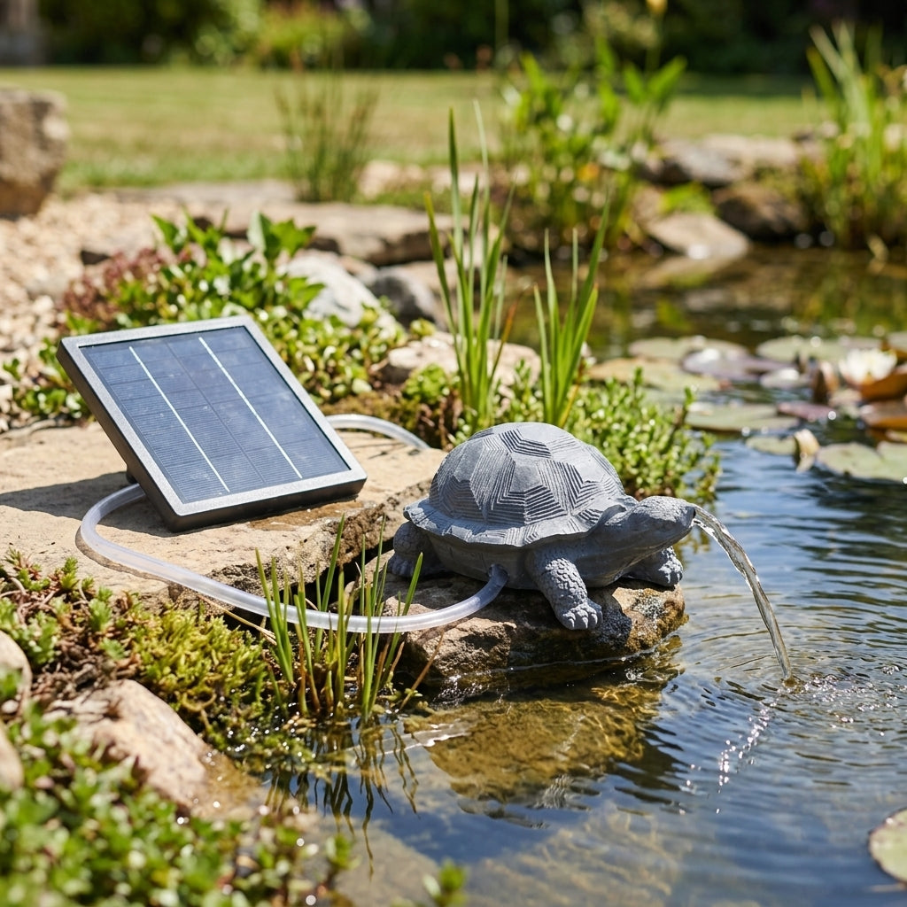Turtle Pond Spitter Feature for Water Circulation and Decoration
