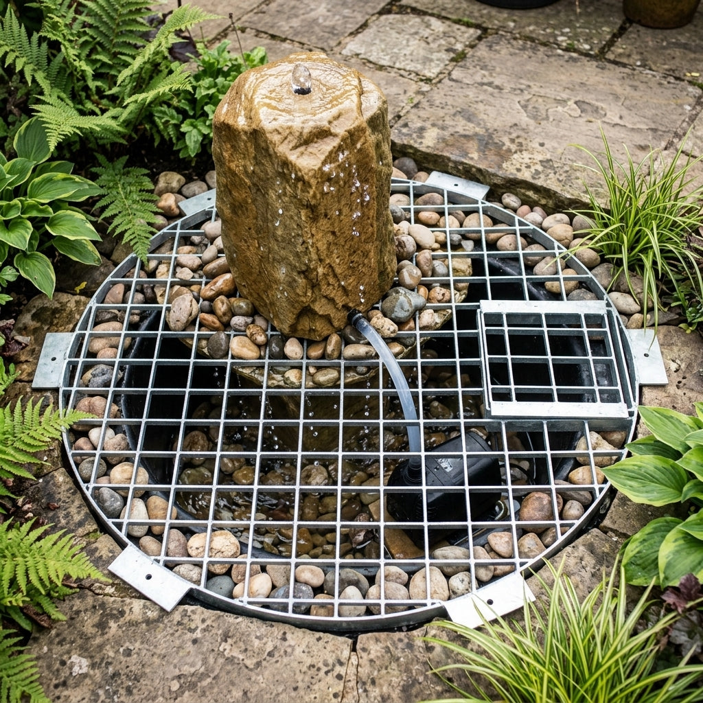 60cm Diameter Heavy Duty Round Grid for Water Features, 300kg Capacity