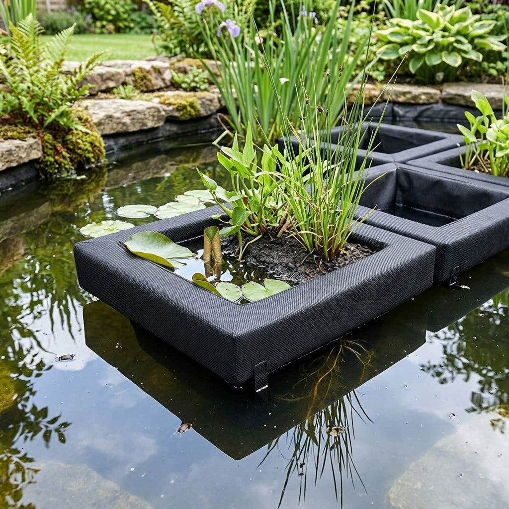 35cm Square Floating Pond Planter – Modular Aquatic Plant Holder