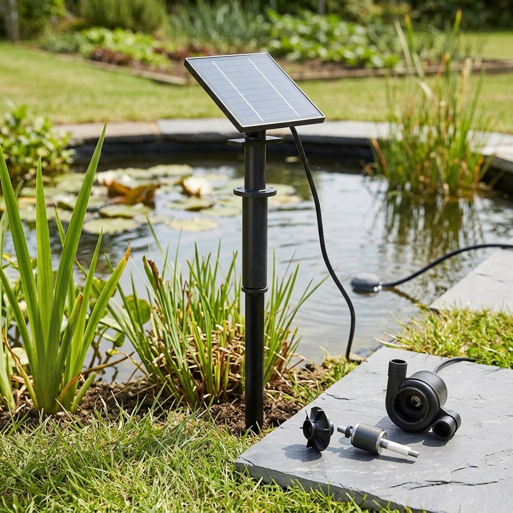 Solar Panel Ground Spike for Pond Air Systems