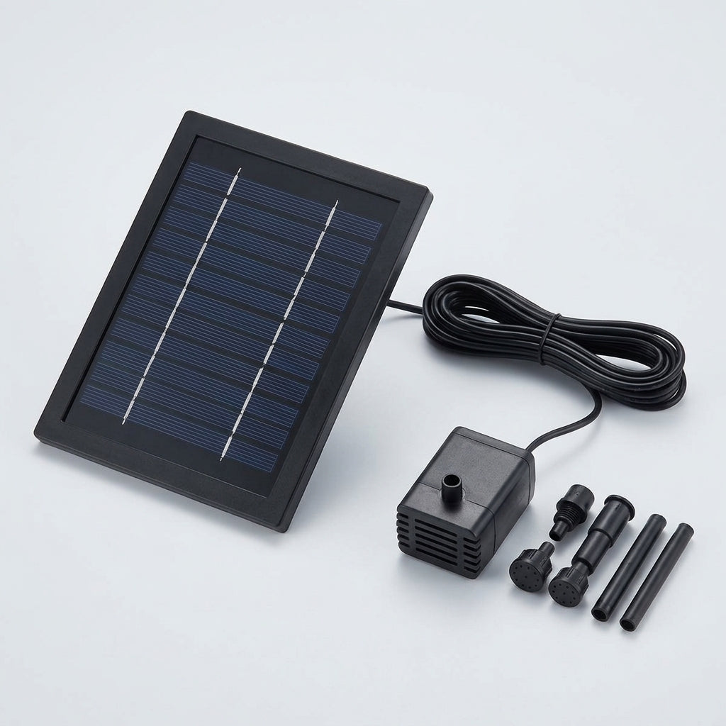 Solar Fountain Pump with Random Jet Patterns, 2W Panel, 1.5m Lift (view 2)