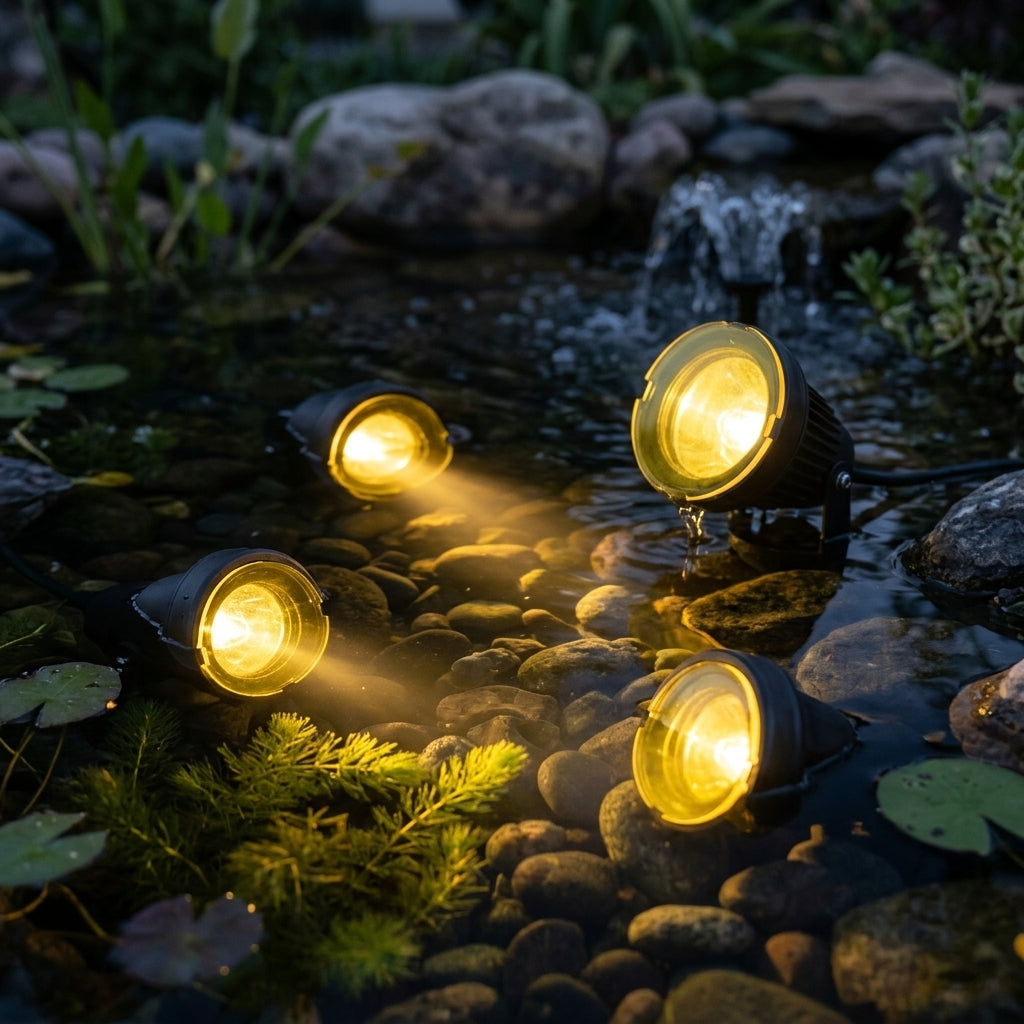 Halogen Pond Light Yellow Lenses Set – 3 Pack Replacement Covers