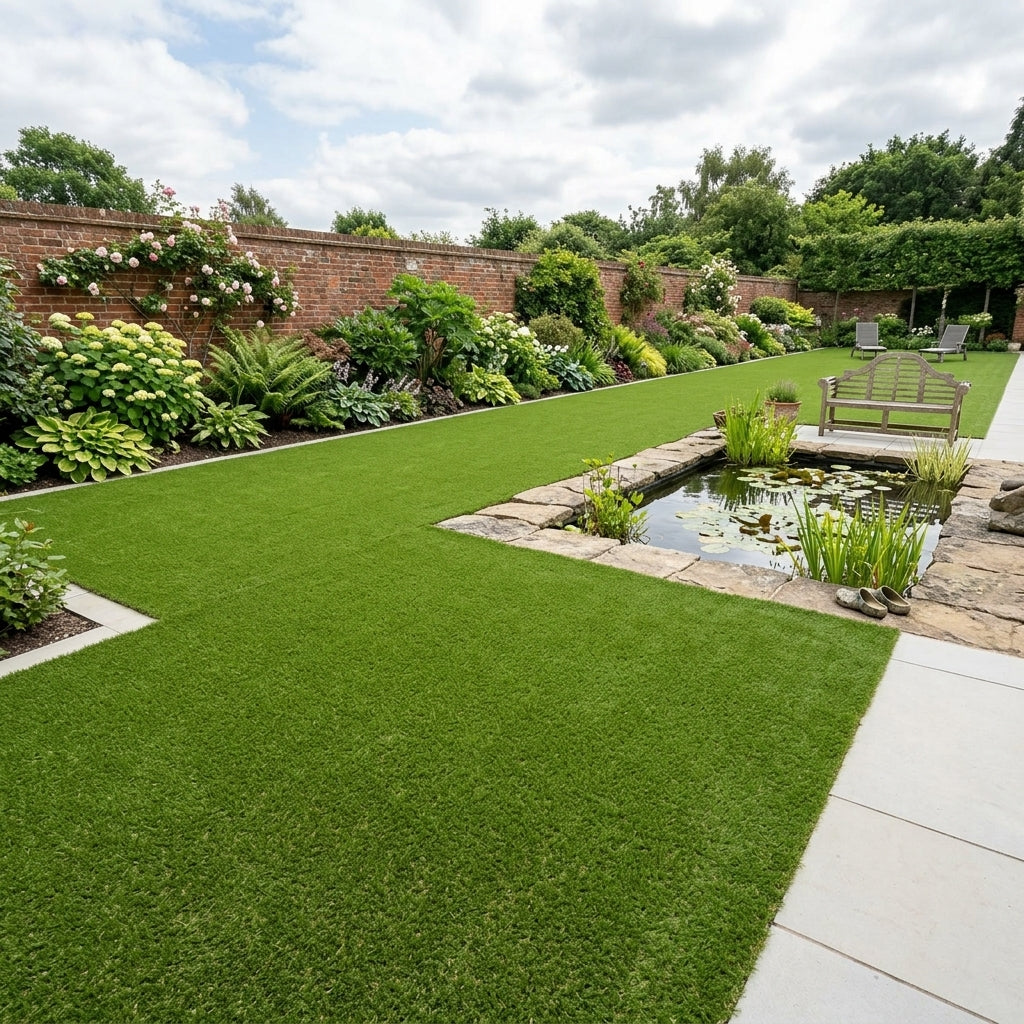 4m x 10m artificial grass with 30mm pile depth
